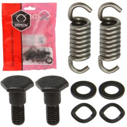 Set di Riparazione per Frizione del Decespugliatore a Scoppio | 8 Pezzi | 2 Viti | 2 Molle | 2 Rondelle Piatte | 2 Rondelle Sagomate